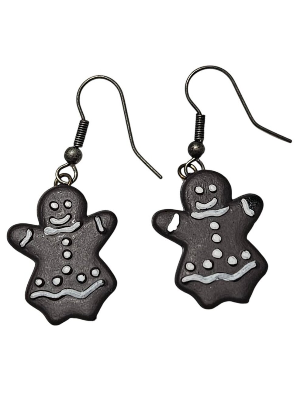 Gingerbread Cookie Dangle Earrings Christmas Holiday Fashion Jewelry Women